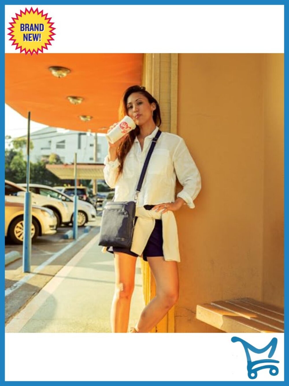 Anti-Theft Crossbody Bag with RFID Blocking, Adjustable Strap - Picture 2 of 6
